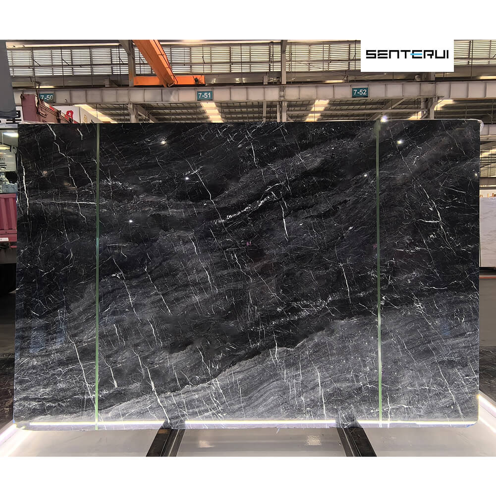 Emperador Black Marble Grey with White Vein Polished Slab