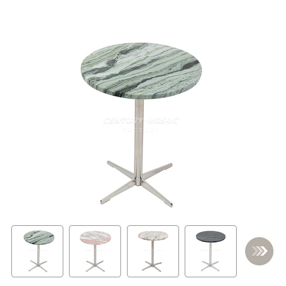 Minimalist Style Marble Polished Round Side Table Wholesale