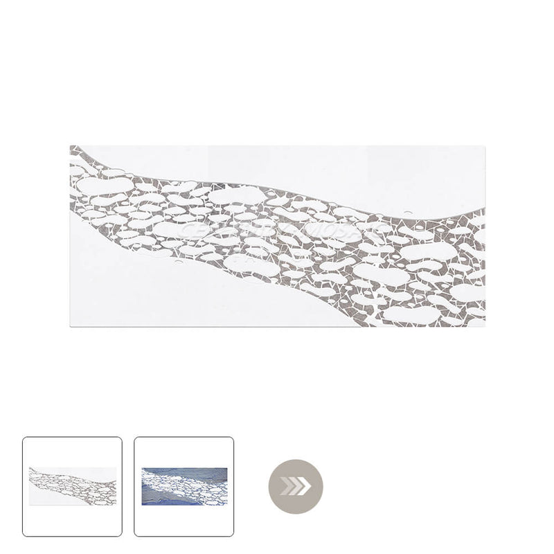 Streams Marble Polished Rectangle Dining Table Wholesale