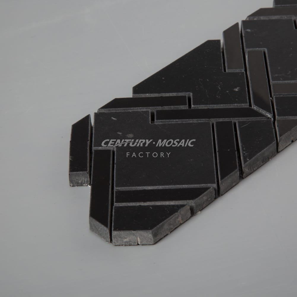 Nero Marquina Black Marble Polished Border Tile Wholesale