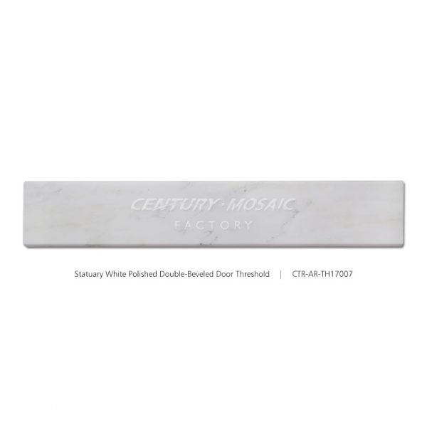 Statuary White Marble Double Beveled Polished Threshold Wholesale