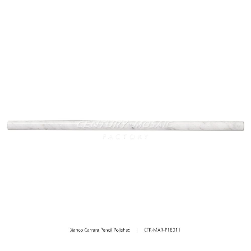 Bianco Carrara White Polished Pencil Liners Wholesale