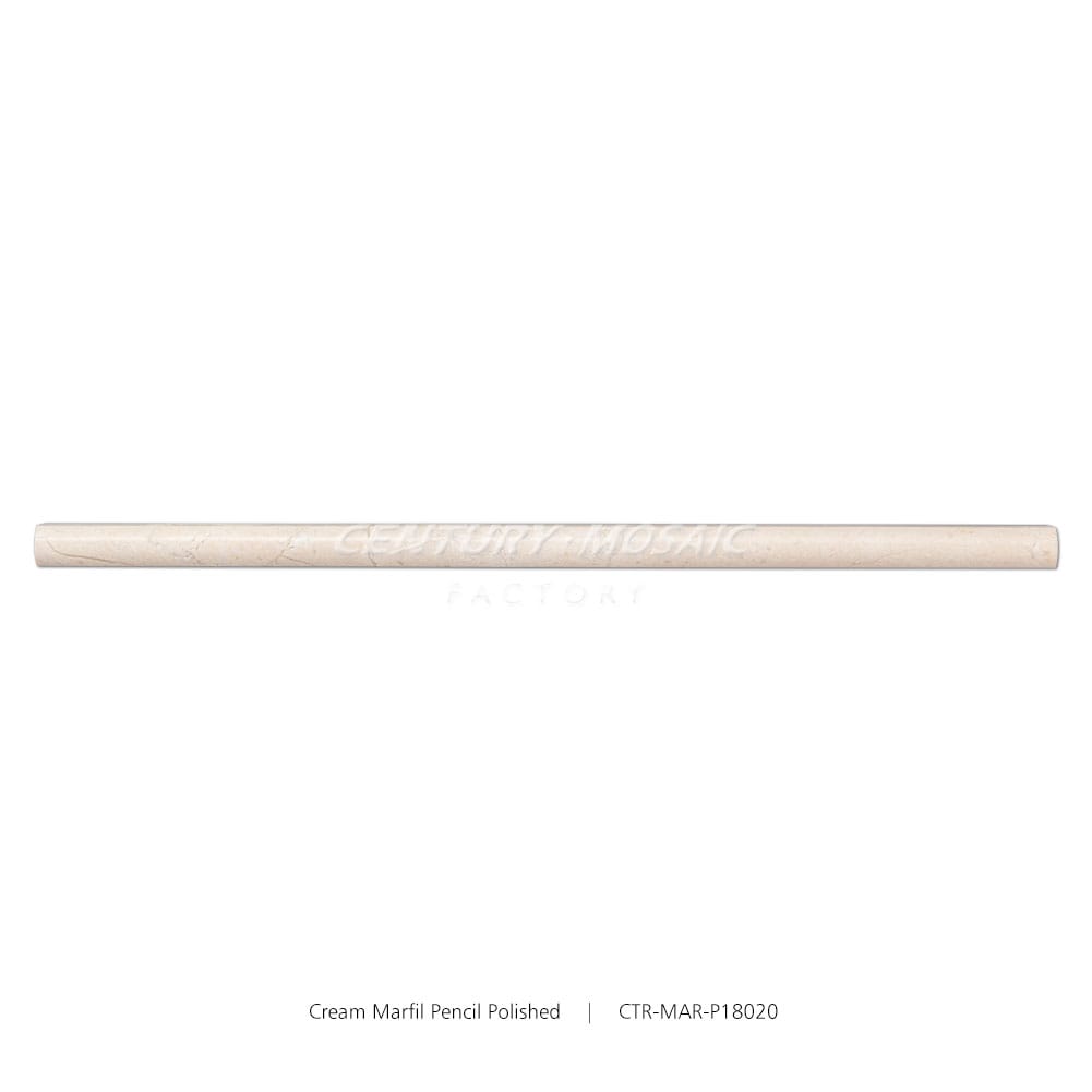 Cream Marfil Beige Marble Polished Pencil Liners Wholesale