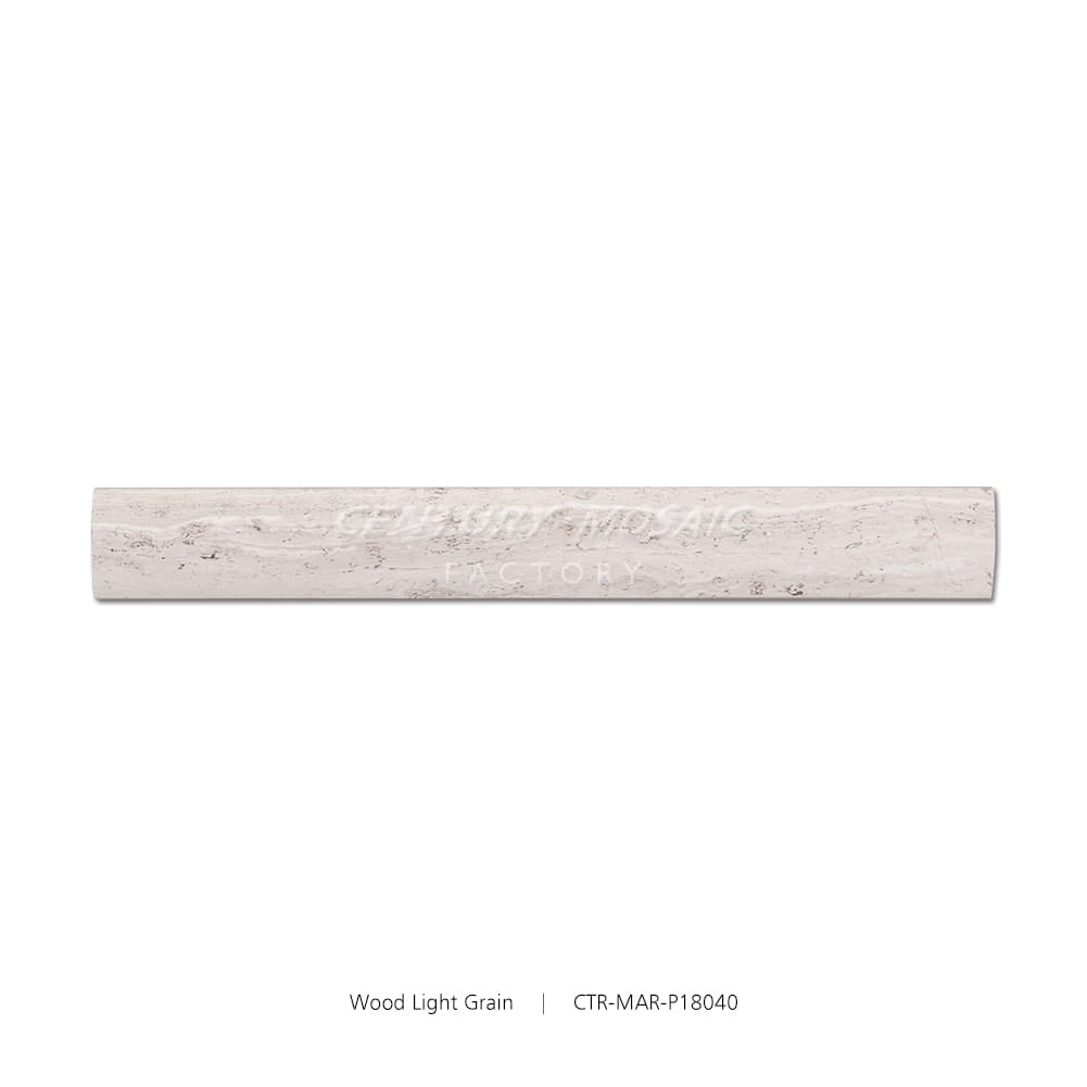 Wood Light Grain White Marble Polished Pencil Liners Wholesale