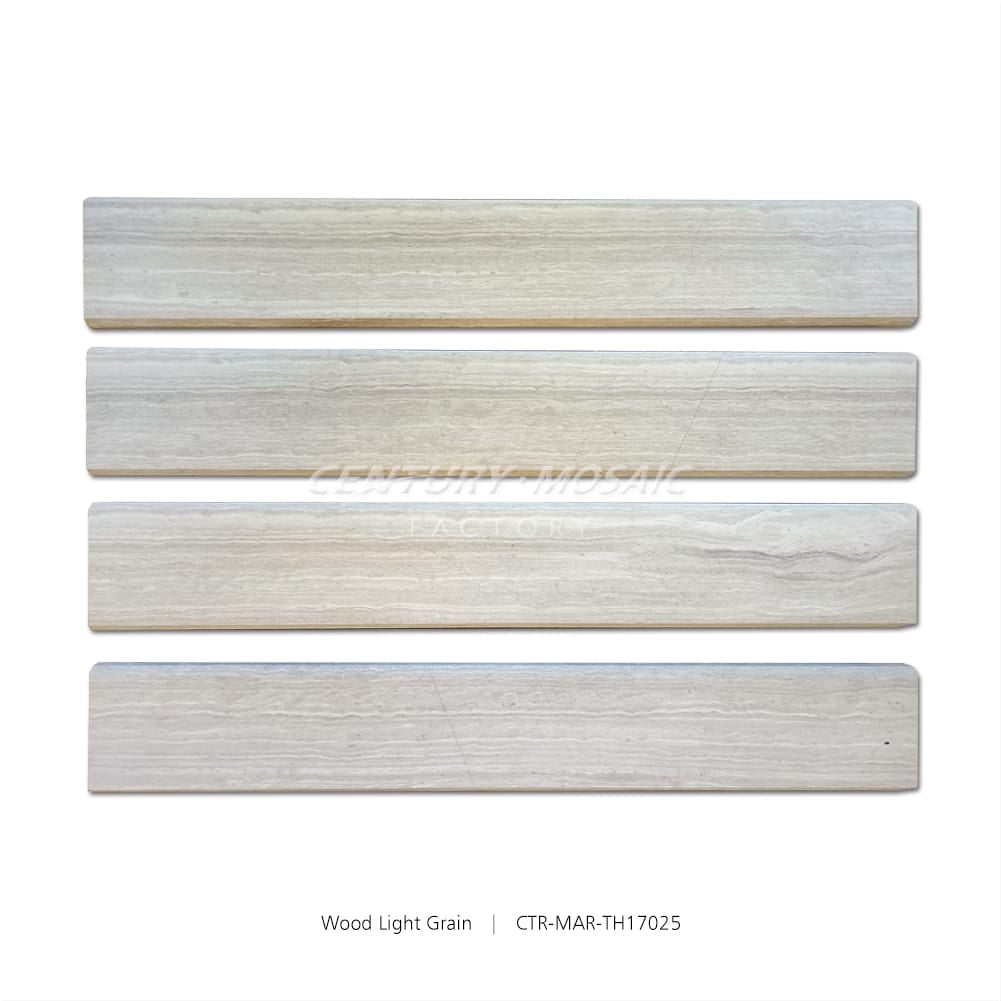 Wood Light Grain Marble Veincut Honed Threshold Wholesale