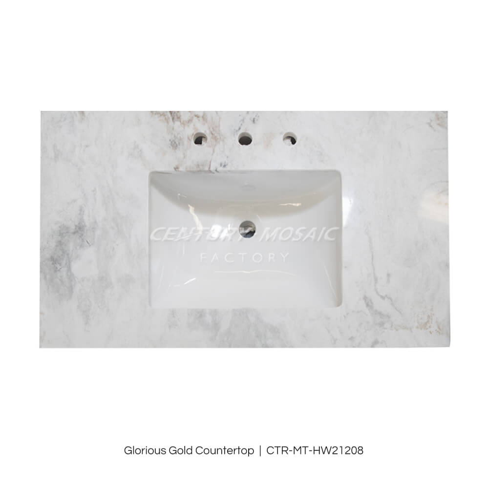 Glorious Gold Marble Polished Countertop Wholesale