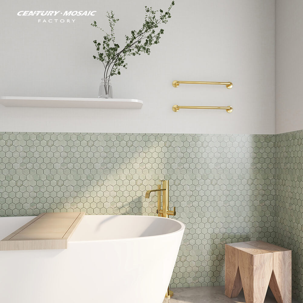  Incredible Refreshing Element in Interior Space---Mint Green Marble
