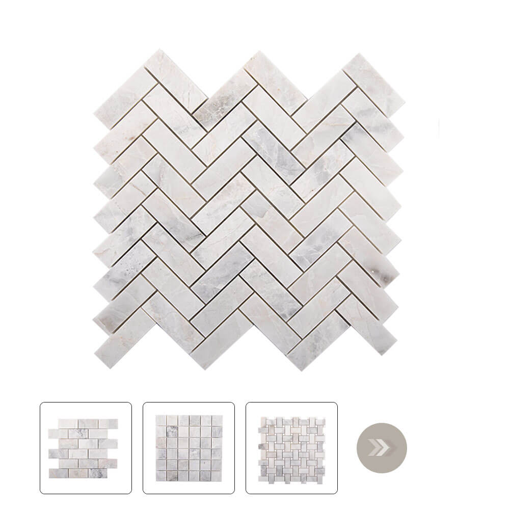 Andes Grey Marble Mosaic Kitchen And Shower Floor Tiles Wholesale