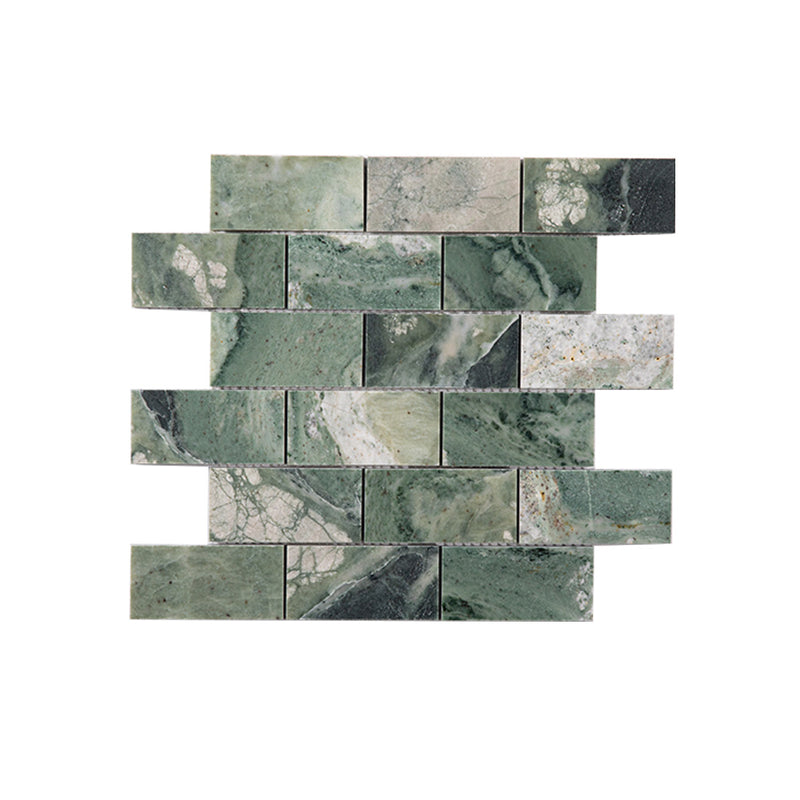Manhattan Green 12x12 Marble Mosaic Backsplash Tiles Wholesale