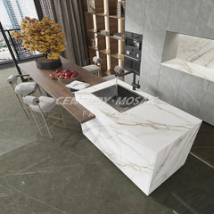 Marble Cookieさま専用 White with Veins Polished Sintered Stone Countertop