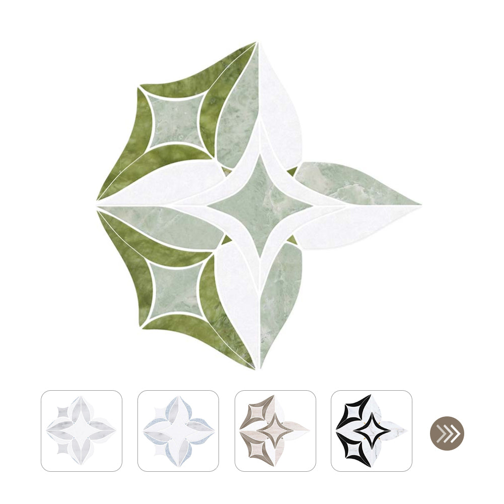 Spring in Leipzig Waterjet Marble Polished Mosaic