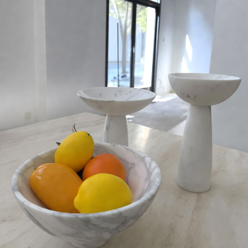 White Marble Bowl Collection Wholesale