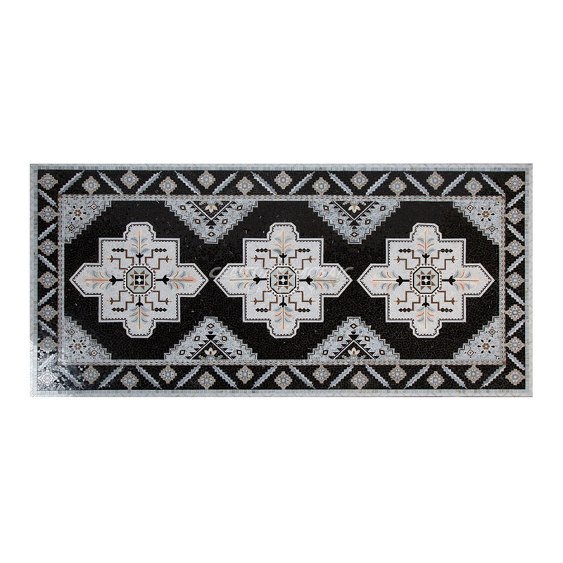 Fascination of Persian Artistic Mosaic Painting Waterjet Medallion