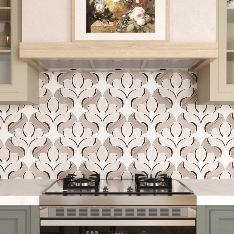 Soubise Grace Waterjet Marble Mosaic Tile Wholesale
