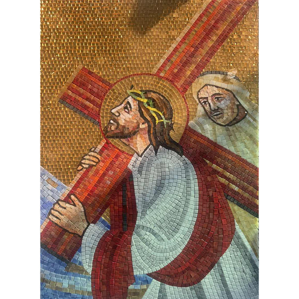 Glass Polished Religious Artistic Mosaic Painting Wholesale