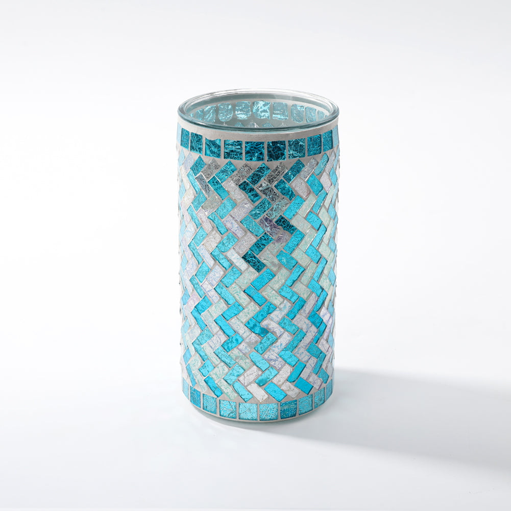 Light Blue Glass Cylinder Flower Vase Wholesale