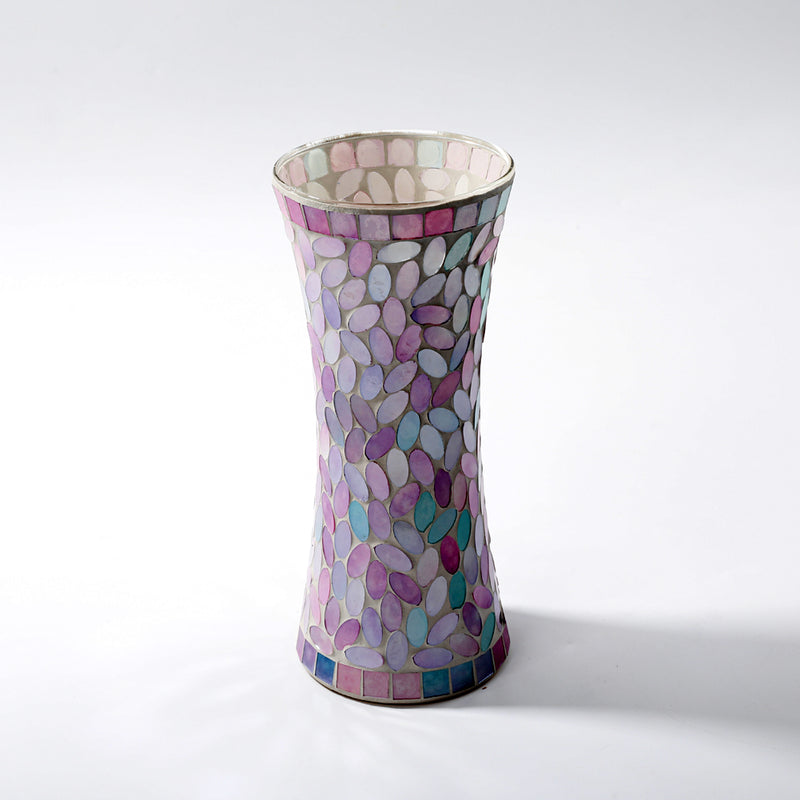 Pink Mix Color Glass Tall Flower Vase Wholesale