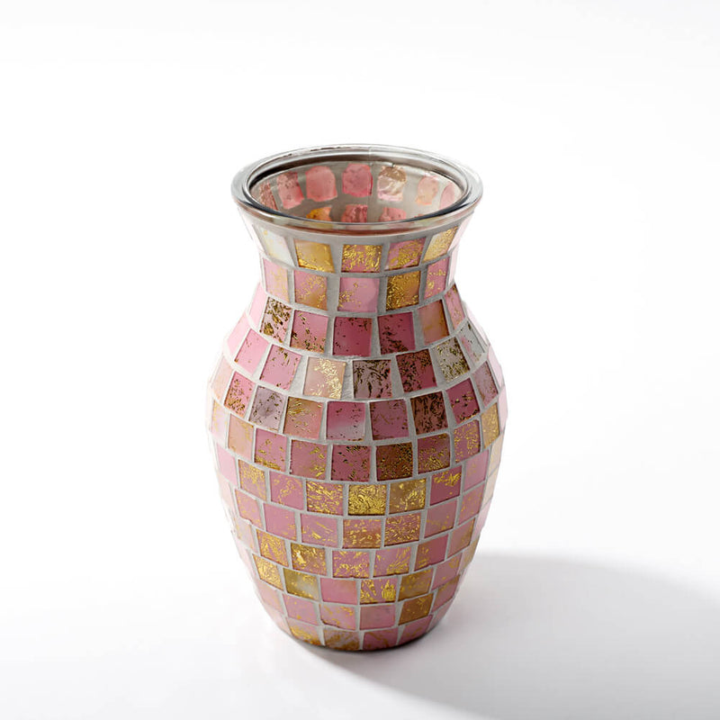 Pink Glass Round Flower Vase Wholesale