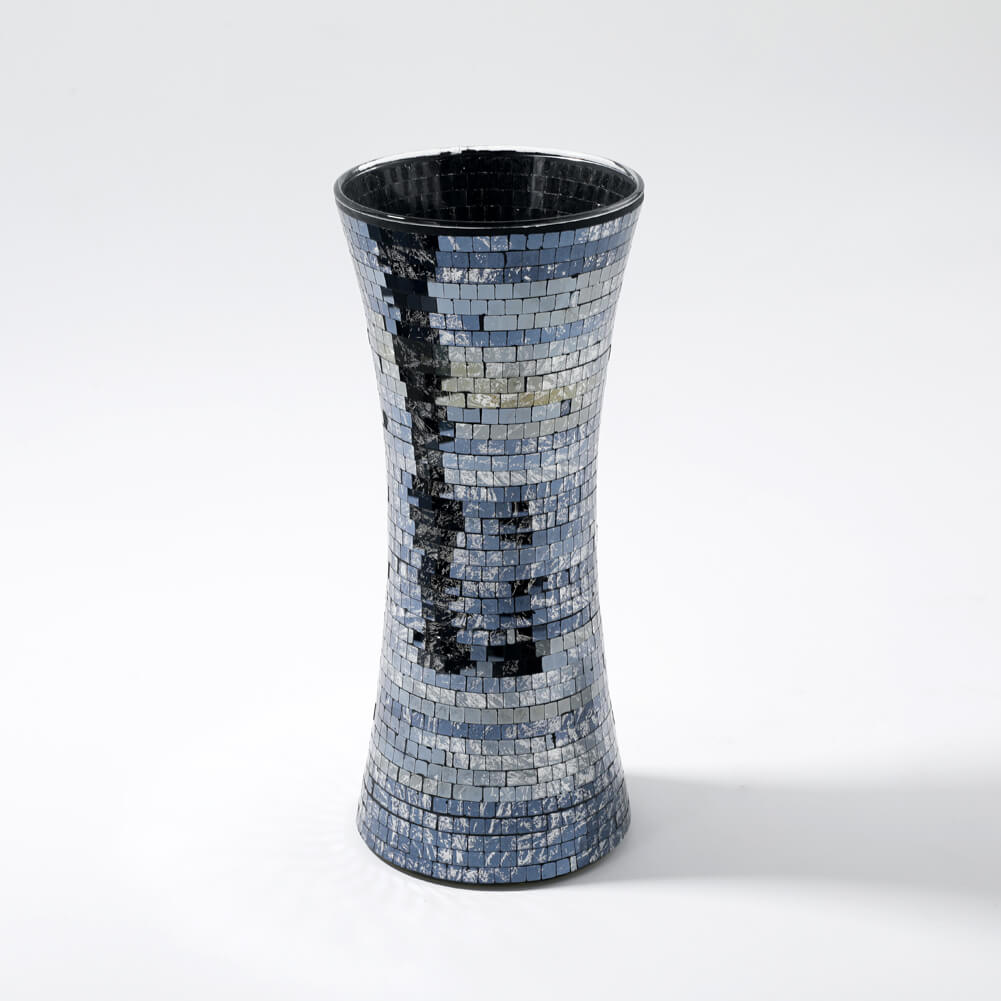 Black Mirror Glass Tall Flower Vase Wholesale