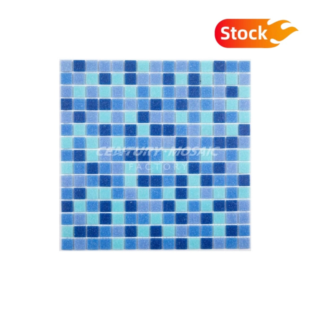 Swimming Pool Square Glass Mix Quartz Mosaic Collection Wholesale