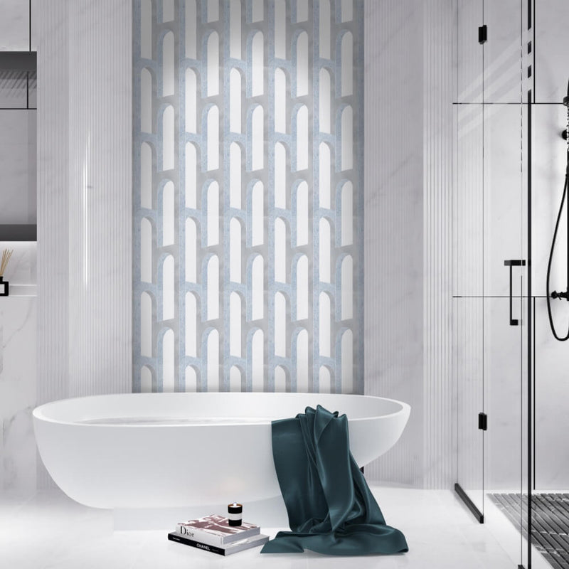 Spatial Magic Waterjet Marble Mosaic Tile Wholesale