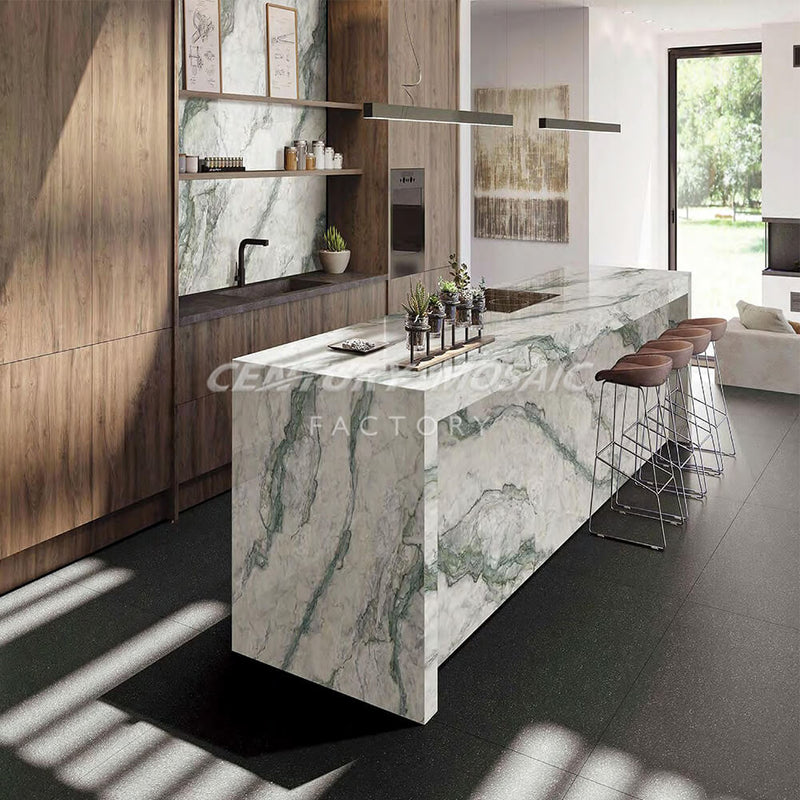 Multicolor with Veins Polished Sintered Stone Countertop