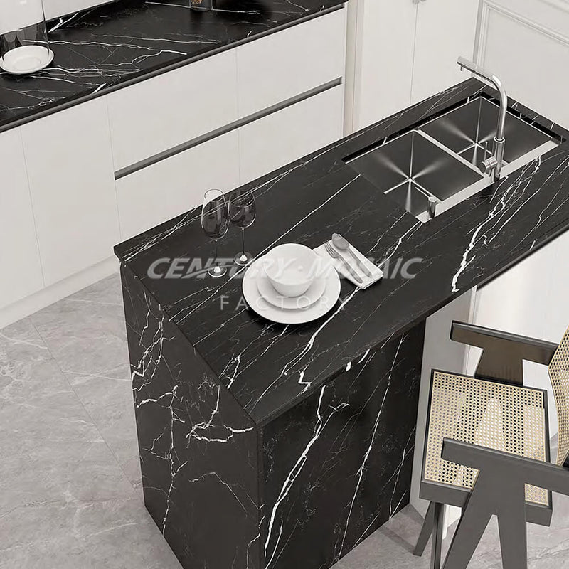 Black Polished Sintered Stone Countertop