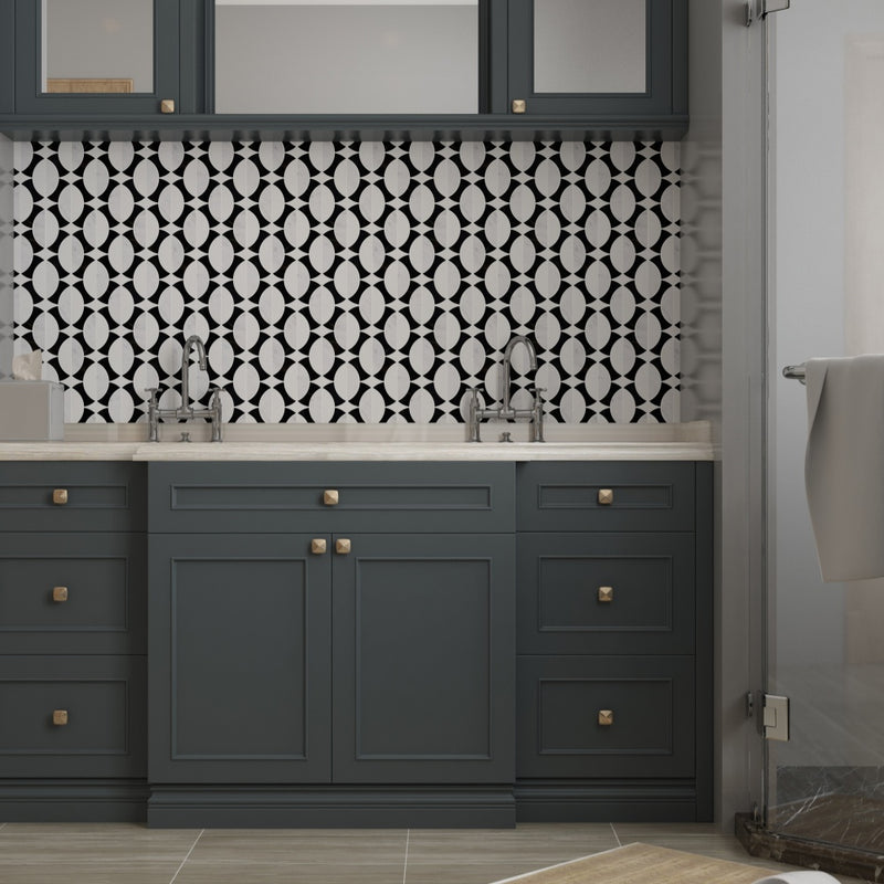 Dream to Rhone Waterjet Marble Polished Mosaic