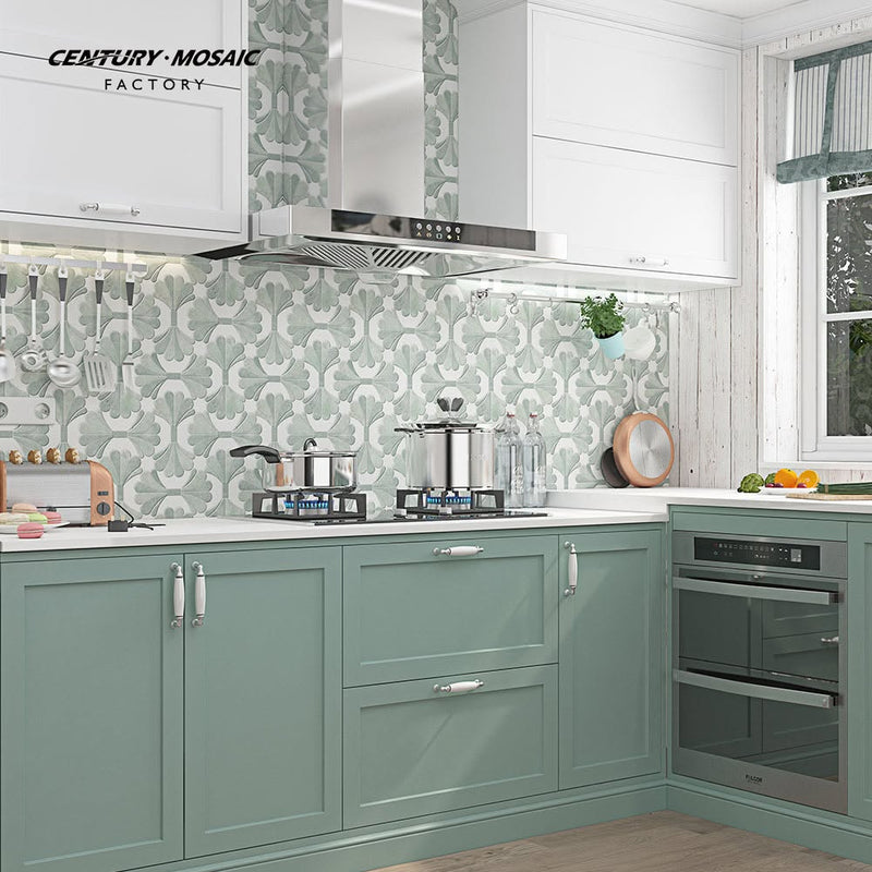 Crinoline Waterjet Marble Polished Mosaic