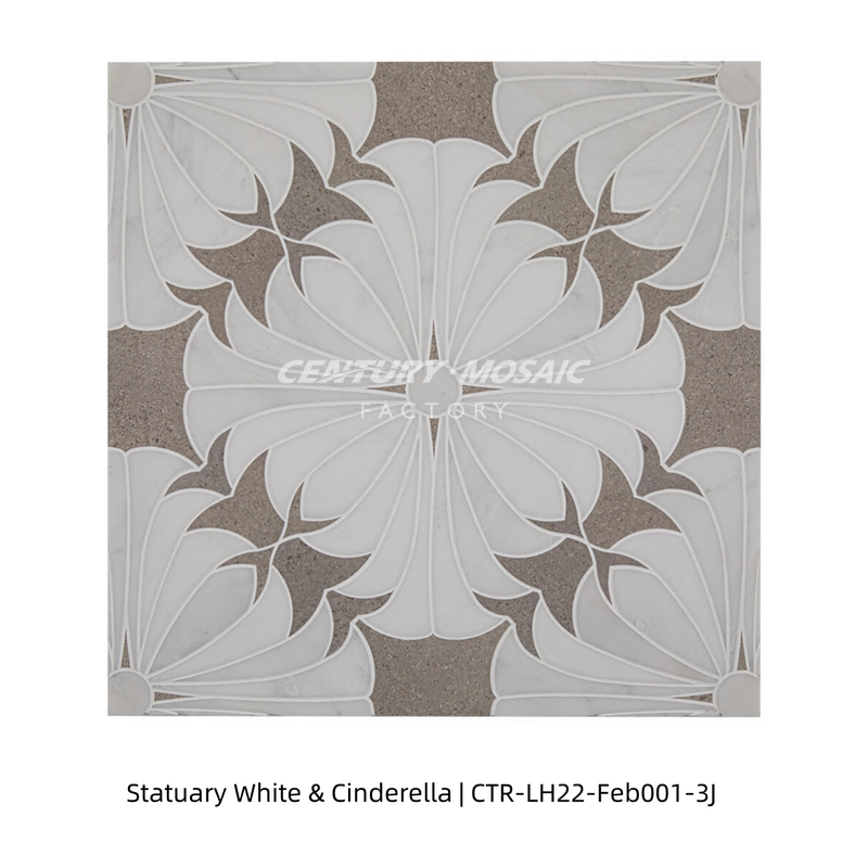 Forever Rush Waterjet Marble Polished Mosaic Thailand Wholesale
