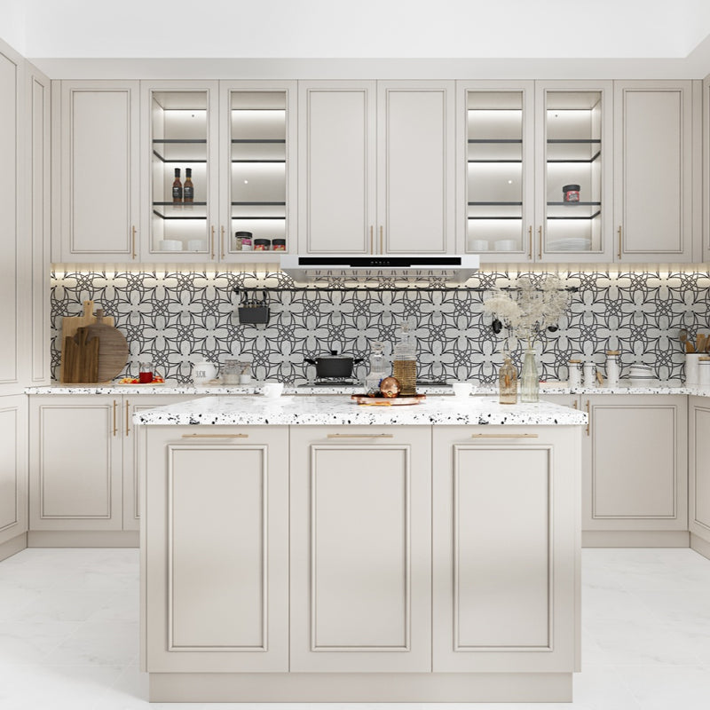 Lero Fantasy Waterjet Marble Polished Mosaic Tile