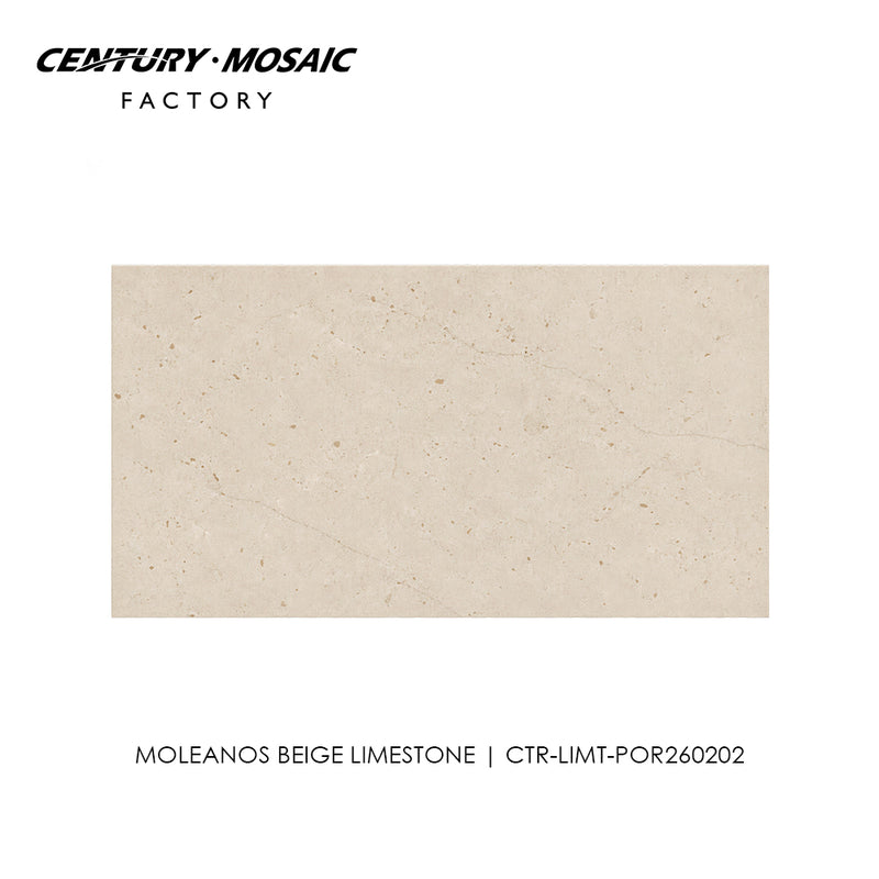 Moleanos Beige Polished Limestone Tile