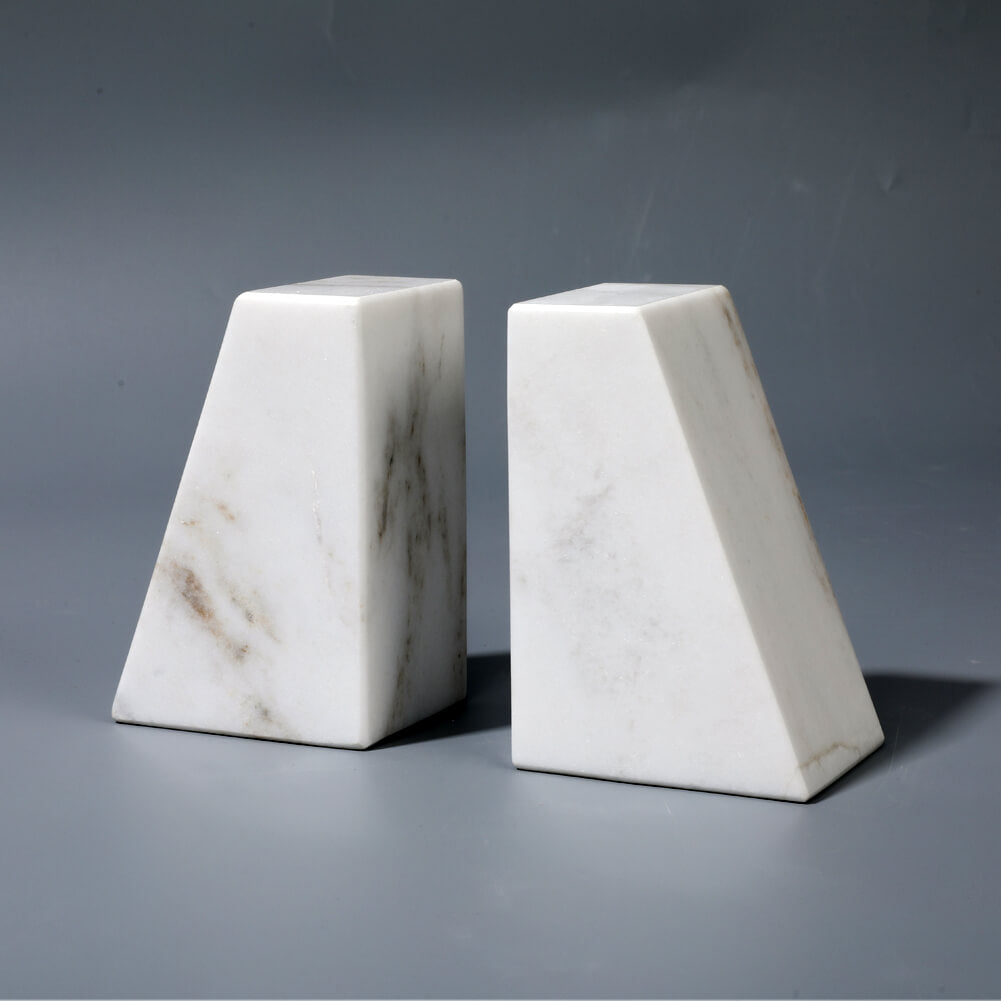 Glorious White Marble Bookends Wholesale