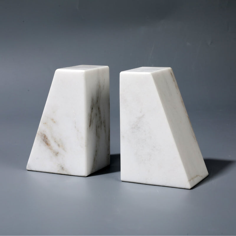 Glorious White Marble Bookends Wholesale
