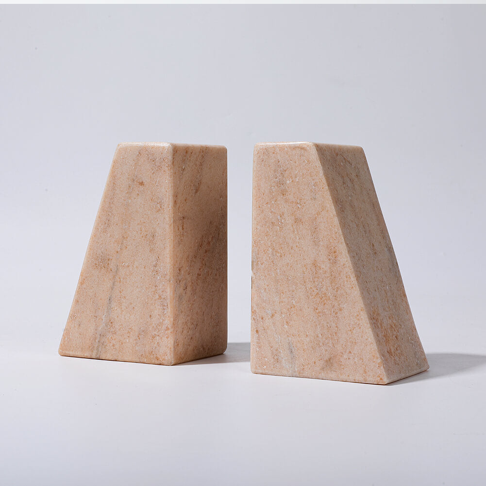 Sunny Rosa Marble Bookends Wholesale