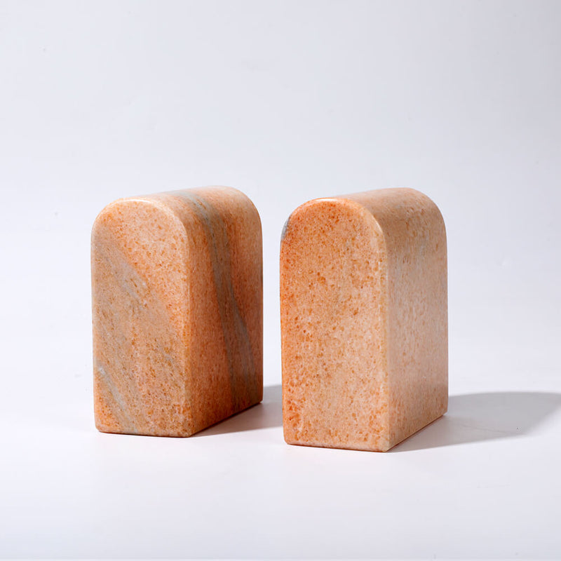 Sunny Rosa Marble Bookends Wholesale