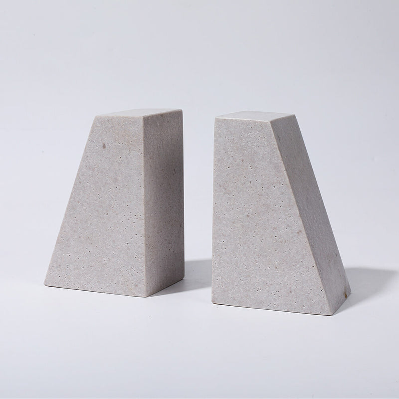 Ivory Travertine Marble Bookends Wholesale