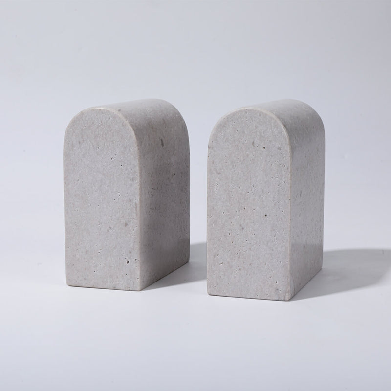 Ivory Travertine Marble Bookends Wholesale
