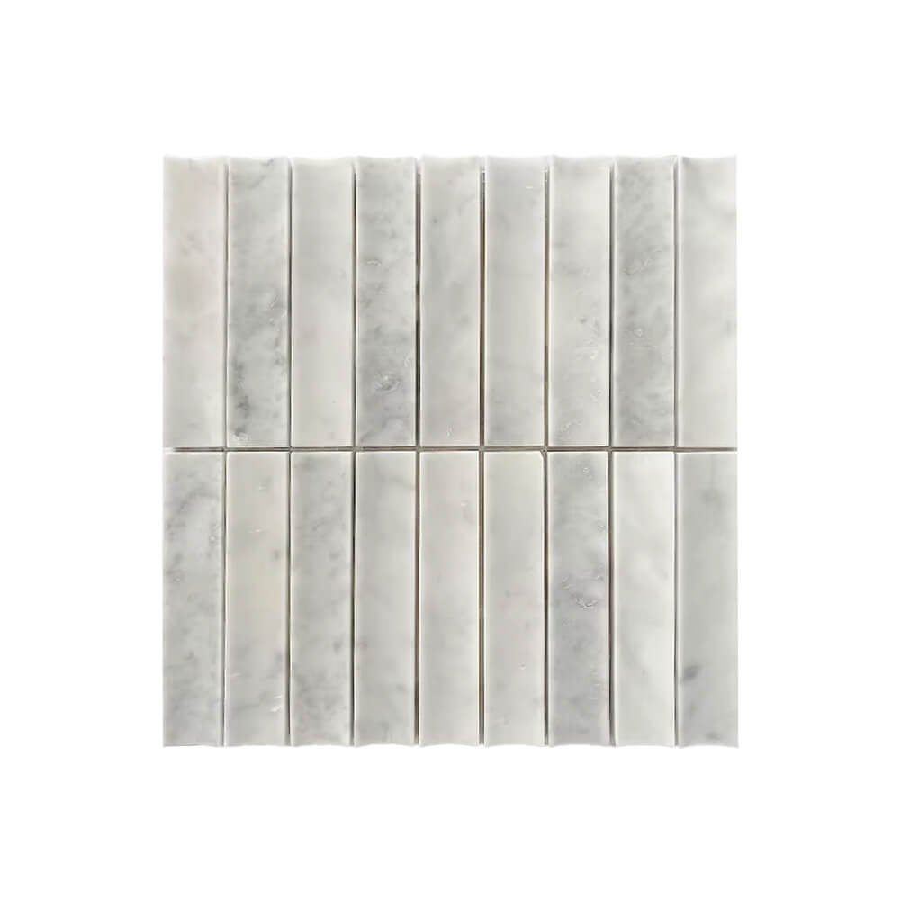 3D Curve Concave Strip Marble Mosaic Collection Wholesale