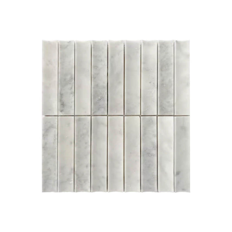 3D Curve Concave Strip Marble Mosaic Collection Wholesale