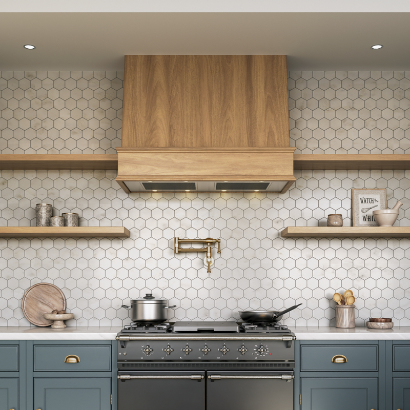 Capri Bianco Hexagon Polished Marble Mosaic