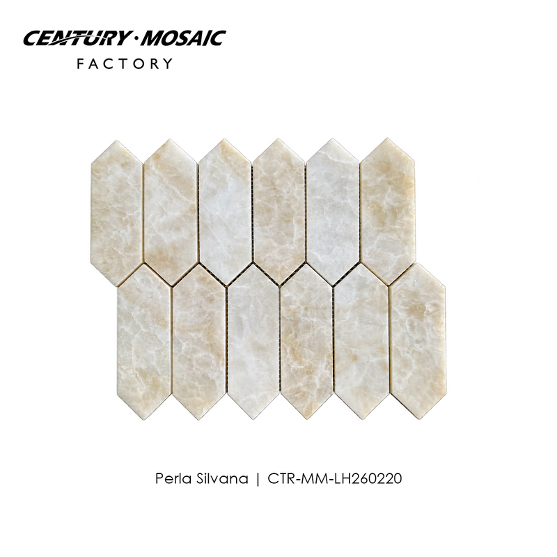 Perla Silvana Hexagon Marble Mosaic