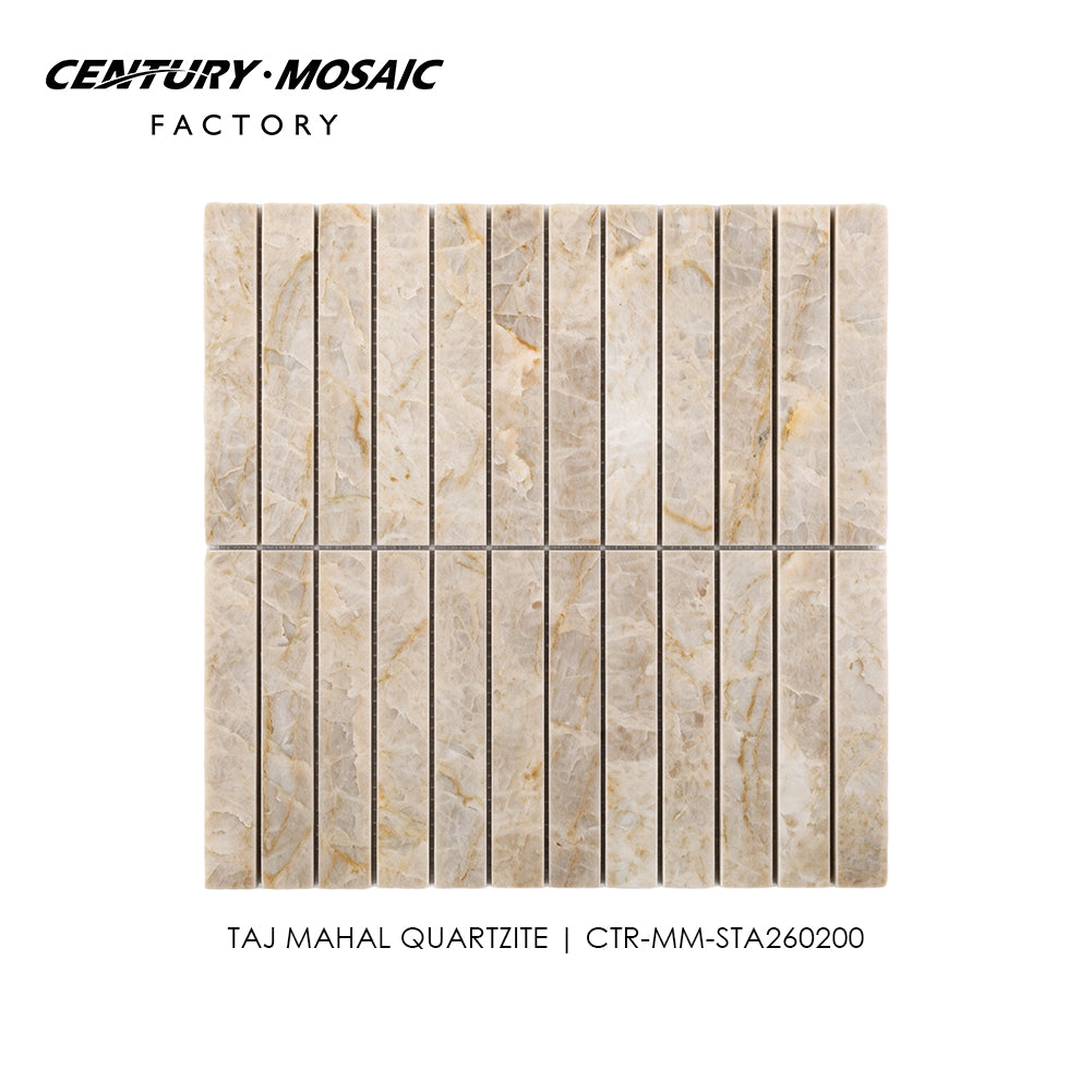 Taj Mahal Strip Quartzite Mosaic