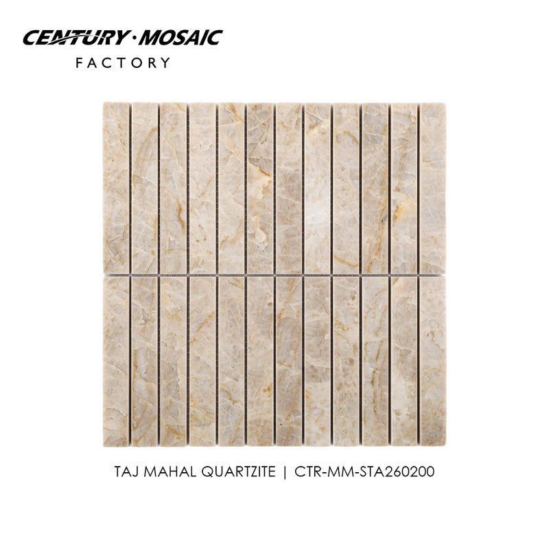 Taj Mahal Strip Quartzite Mosaic