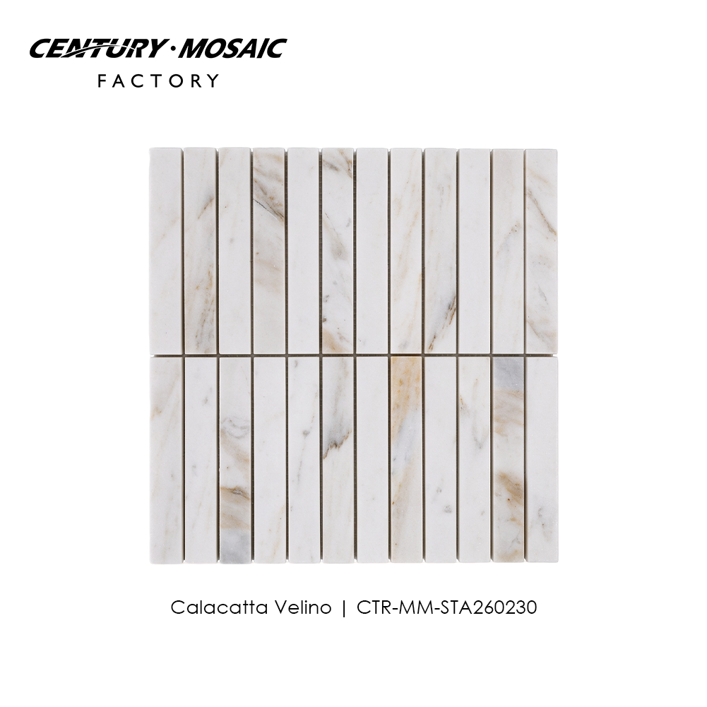 Calacatta Velino Strip Marble Mosaic Wholesale