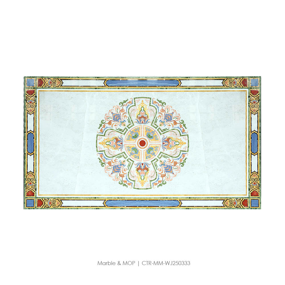 Waterjet Marble Polished Medallion Tile Wholesale