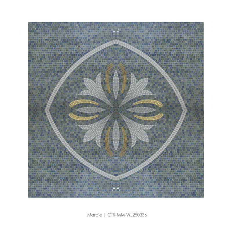 Blue Marble Polished Medallion Tile Wholesale