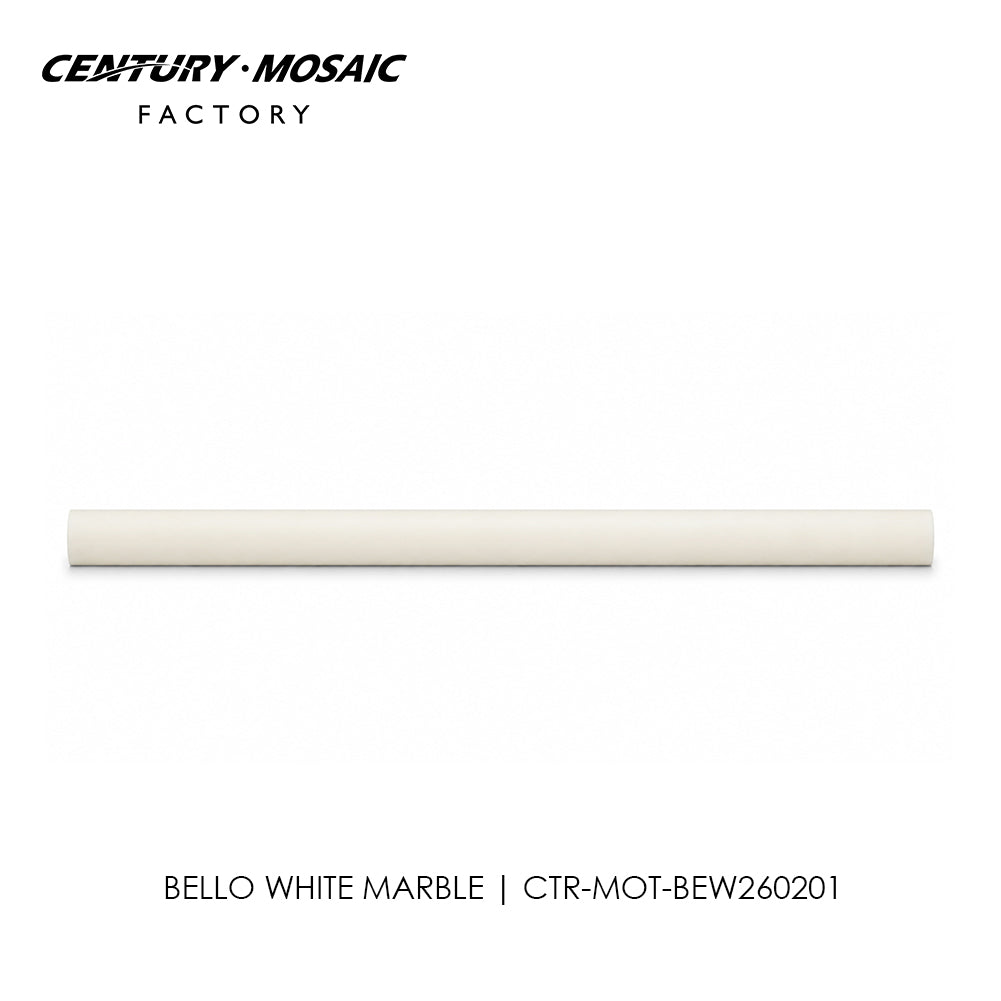 Bello White Marble Polished Pencil Liners