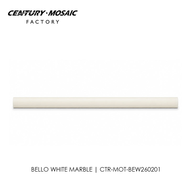 Bello White Marble Polished Pencil Liners