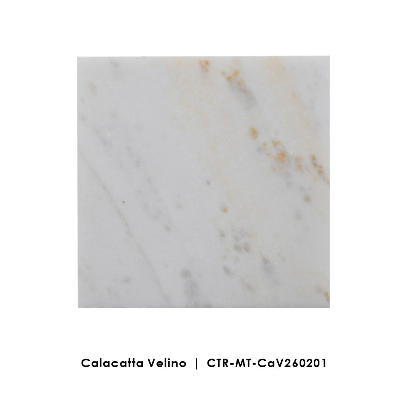 Calacatta Velino White 6”x6” Marble Tile